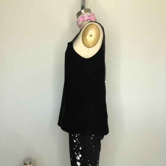 A.L.C. Zaha Crew Neck Mesh Sheer Sleeveless Top - Picture 4 of 7